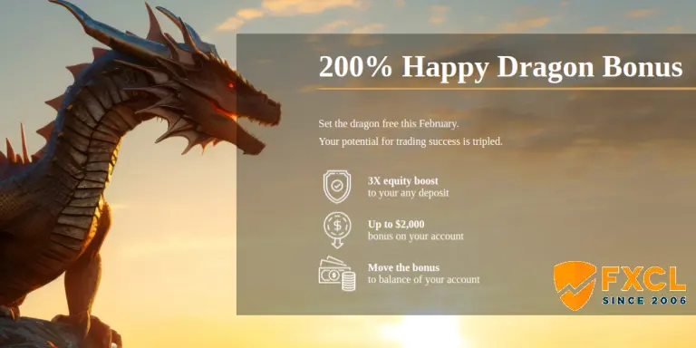 FXCL 200% Happy Dragon Bonus